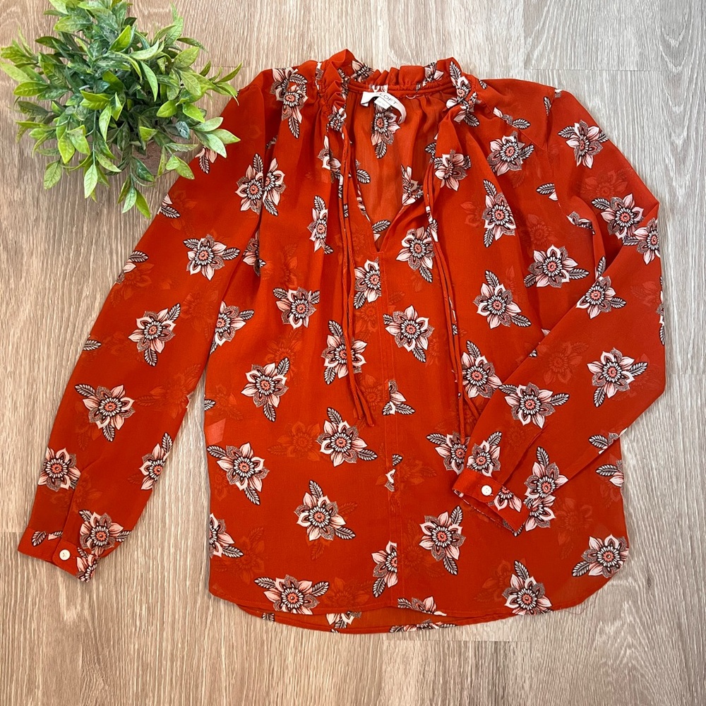 Loft Peasant Blouse XXS